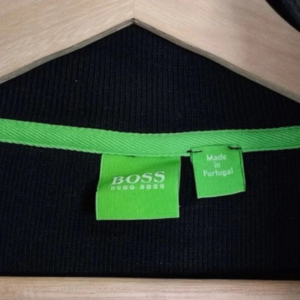 Hugo Boss  Cotton Half Zip Ribbed Sweater - Picture 10 of 15